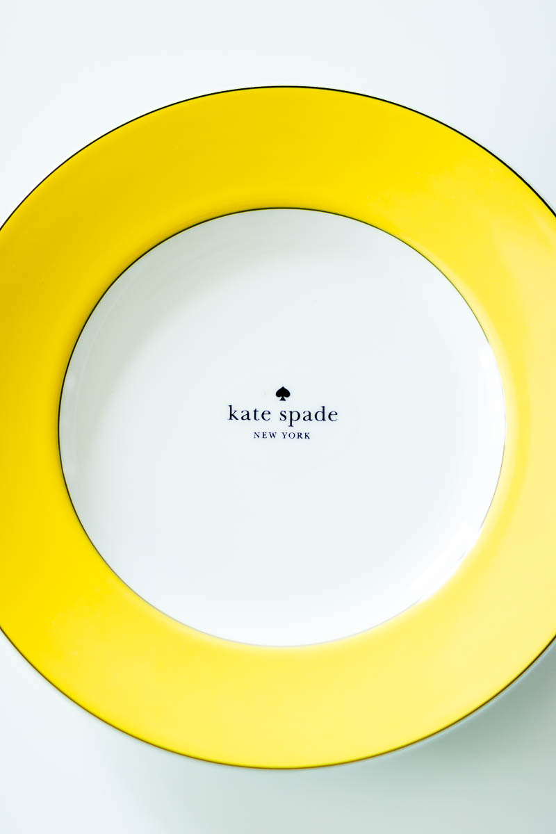 Kate Spade yellow salad plate